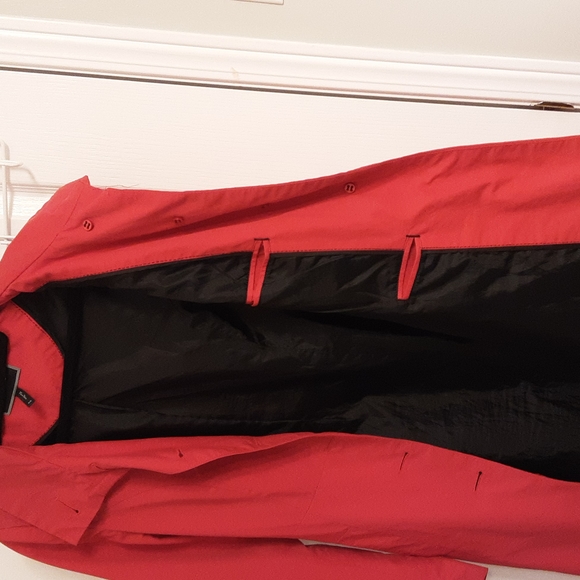 Vibrant Red Trench Coat - Picture 3 of 4